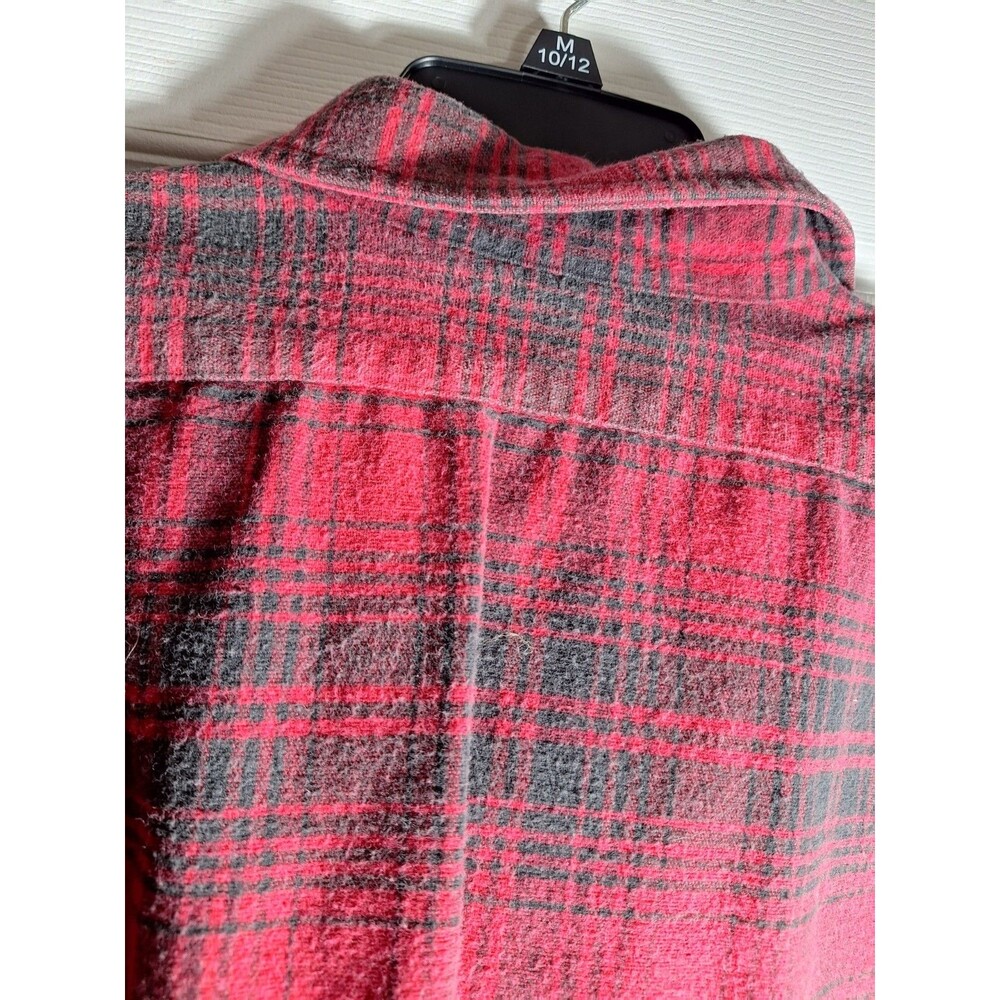 L.L. Bean Womens XL Red Flannel Vintage 90s/80s Button Front Shirt Thick - Picture 14 of 14